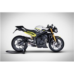 Zard Uitlaatsysteem Titanium Zilver Triumph 765 Street Triple