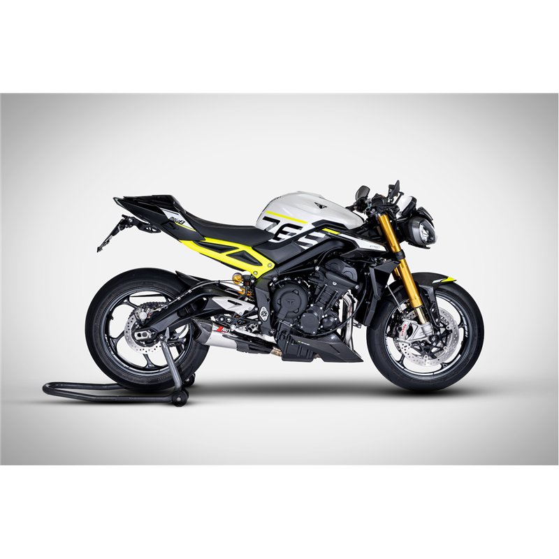 Zard Uitlaatsysteem Titanium Zilver Triumph 765 Street Triple