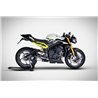 Zard Uitlaatsysteem Titanium Zilver Triumph 765 Street Triple