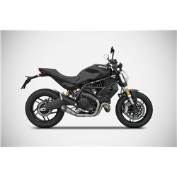Zard Exhaust System Conical Titanium Silver Ducati 797 Monster