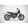 Zard Uitlaatsysteem Titanium Zilver Ducati 800 Scrambler