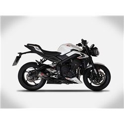 Zard Uitlaatsysteem Titanium Zilver Triumph 765 Street Triple