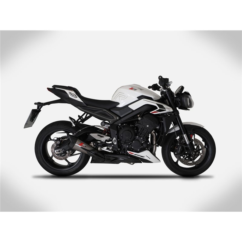 Zard Uitlaatsysteem Titanium Zilver Triumph 765 Street Triple