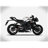 Zard Uitlaatsysteem Titanium Zilver Triumph 765 Street Triple
