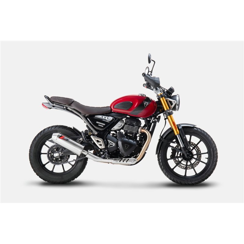 Zard Uitlaat RVS Zilver Triumph Scrambler 400X
