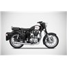 Zard Exhaust Conical Stainless Steel Silver Royal Enfield Bullet 350/500