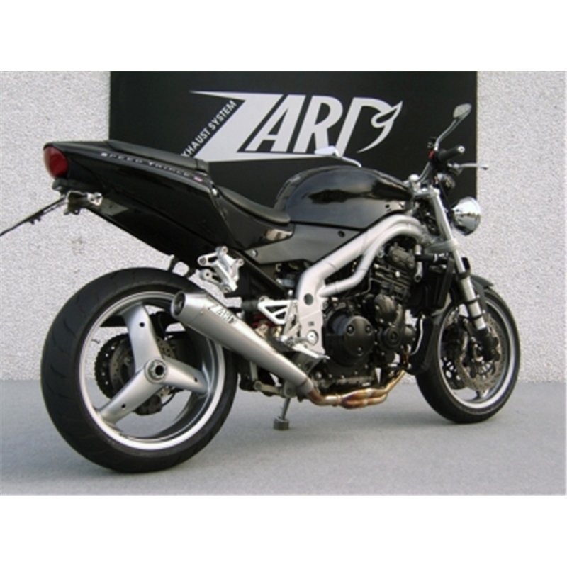 Zard Uitlaat 3-1 Conisch Rond RVS Zilver Triumph 955 Speed Triple