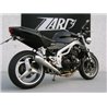 Zard Uitlaat 3-1 Conisch Rond RVS Zilver Triumph 955 Speed Triple