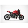Zard Uitlaatsysteem Titanium Zilver Ducati 1200 Monster R