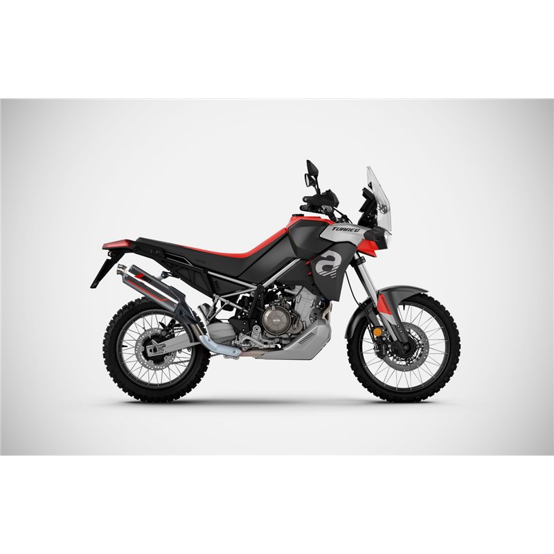 Zard Exhaust Sabbia Stainless Steel Silver Aprilia 660 Tuareg