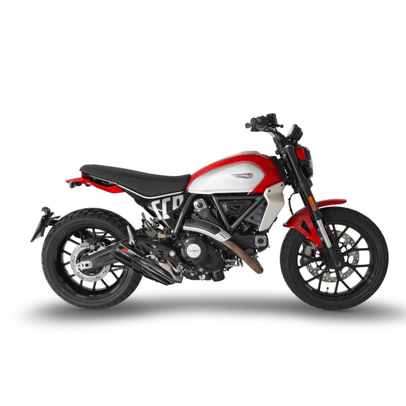 Zard Exhaust Carbon Carbon Ducati 800 Scrambler