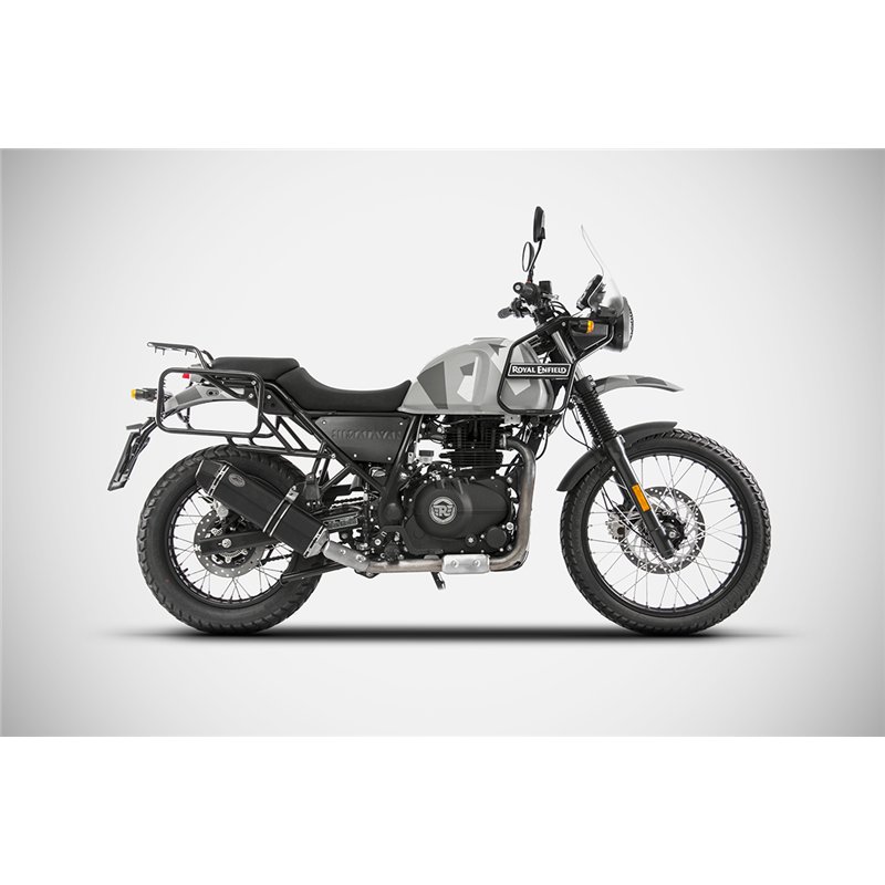 Zard Uitlaat RVS Zwart Royal Enfield 411 Himalayan