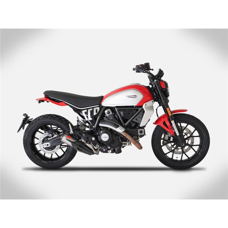 Zard Uitlaat Titanium Zilver Ducati 800 Scrambler