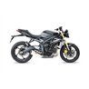 Zard Uitlaat (Laag) RVS Zilver Triumph 675 Street Triple