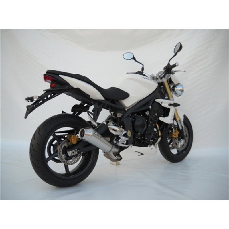 Zard Exhaust 3-1 Conical Round Stainless Steel Silver Triumph 675 Street Triple