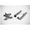 Zard Catalyst X-Pipe (Zard/OEM) Stainless Steel Silver Triumph 900 Speed ​​Twin