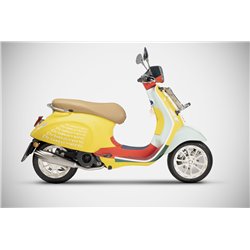 Zard Exhaust System Dolcevita Stainless Steel Silver Piaggio 125/150 Primavera Vespa
