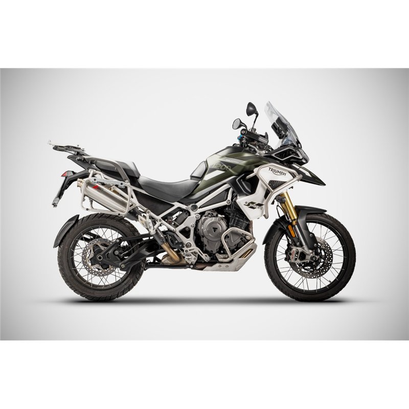 Zard Uitlaat RVS Zilver Triumph 1200 Tiger