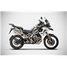 Zard Uitlaat RVS Zilver Triumph 1200 Tiger