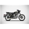 Zard Exhaust Conical Stainless Steel Silver Royal Enfield 500 Classic