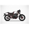 Zard Exhausts Stainless Steel Silver Moto Guzzi 744 V7 II Racer