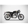Zard Uitlaten Conisch RVS Zilver Royal Enfield 650 Continental/Interceptor