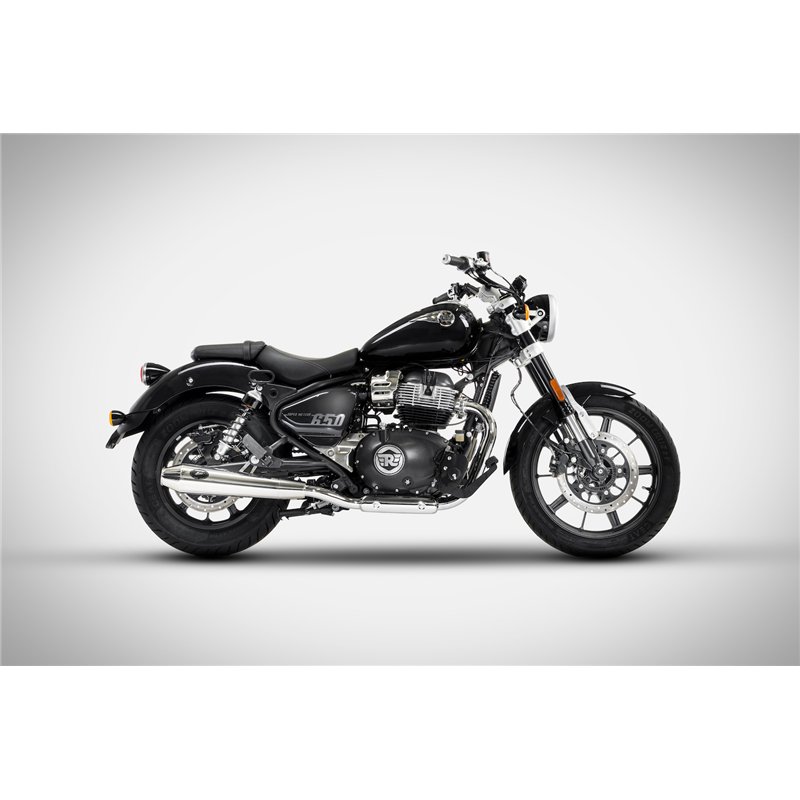 Zard Uitlaten Conisch RVS Zilver Royal Enfield 650 Super Meteor