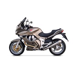 Zard Exhaust 2-1 Conical Round Stainless Steel Silver Moto Guzzi 1200 Norge