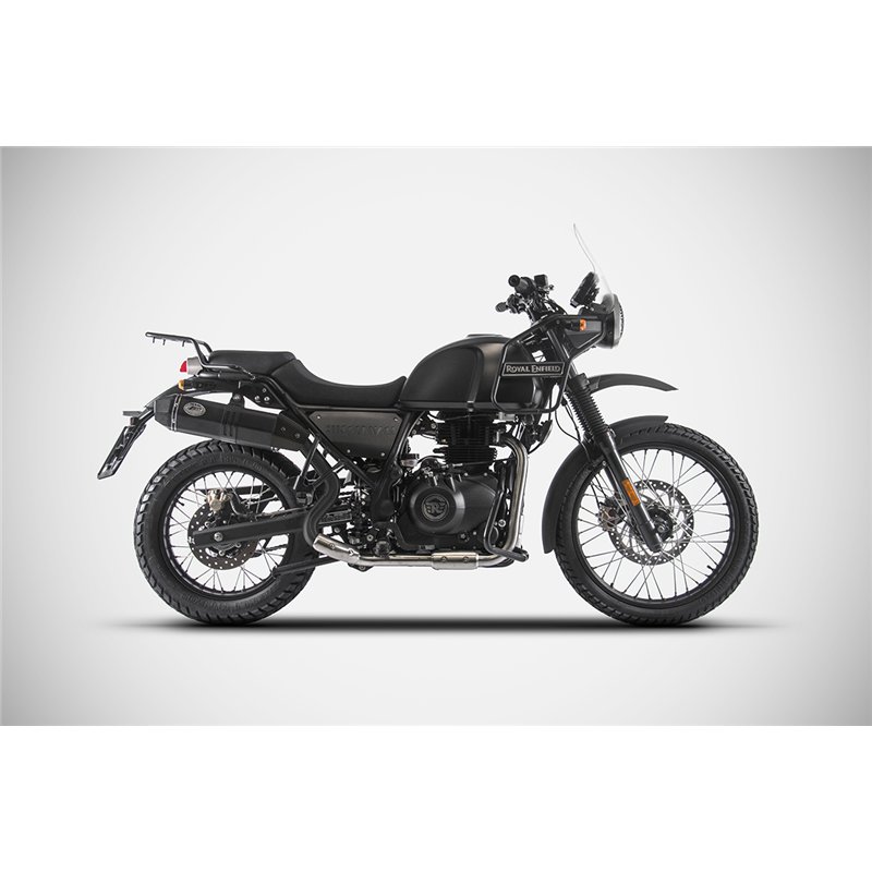 Zard Uitlaat (Hoog) RVS Zwart Royal Enfield 411 Himalayan