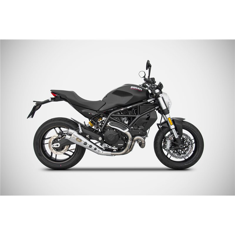 Zard Exhaust Special Stainless Steel Silver Ducati 797 Monster