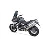 Zard Uitlaat 2-1 Conisch Rond RVS Zilver Moto Guzzi 1200 Stelvio