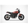 Zard Exhaust Zuma Stainless Steel Silver Ducati 400 Scrambler