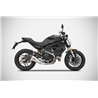 Zard Exhaust Basso RVS Silver Ducati 797 Monster