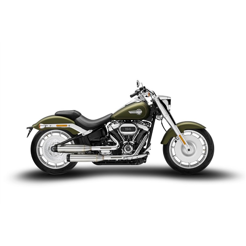 Zard Uitlaten RVS Zwart Harley Davidson Softail Fat Bob 114
