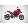 Zard Exhaust (short) Titanium Silver Ducati 1260 Multistrada