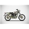Zard Exhaust Special Edition Stainless Steel Silver Royal Enfield 500 Bullet Trials