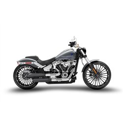 Zard Uitlaten RVS Zwart Harley Davidson Softail Breakout