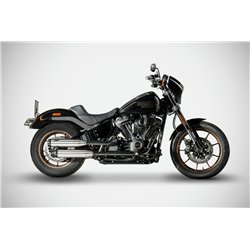 Zard Uitlaten RVS Zwart Harley Davidson Softail Low Rider S