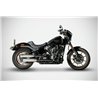 Zard Uitlaten RVS Zwart Harley Davidson Softail Low Rider S