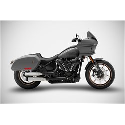 Zard Uitlaten RVS Zwart Harley Davidson Softail Low Rider ST