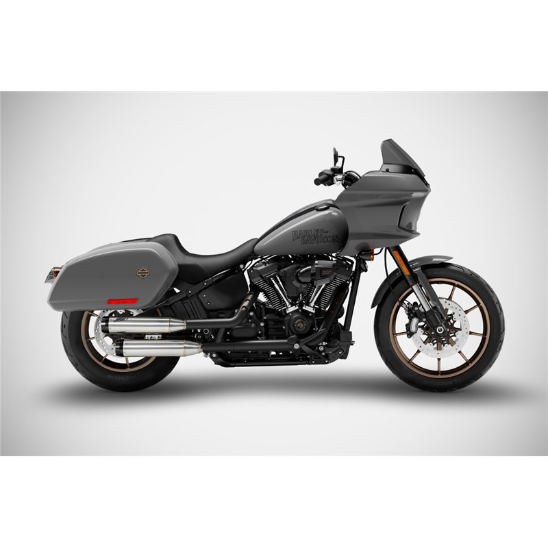Zard Uitlaten RVS Zwart Harley Davidson Softail Low Rider ST