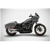 Zard Uitlaten RVS Zwart Harley Davidson Softail Low Rider ST