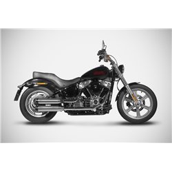 Zard Uitlaten RVS Zwart Harley Davidson Softail Standard
