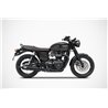 Zard Uitlaten Bottle RVS Zwart Triumph 1200 Bonneville T120