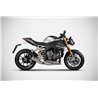 Zard Uitlaat Titanium Zilver Triumph 1200 Speed Triple