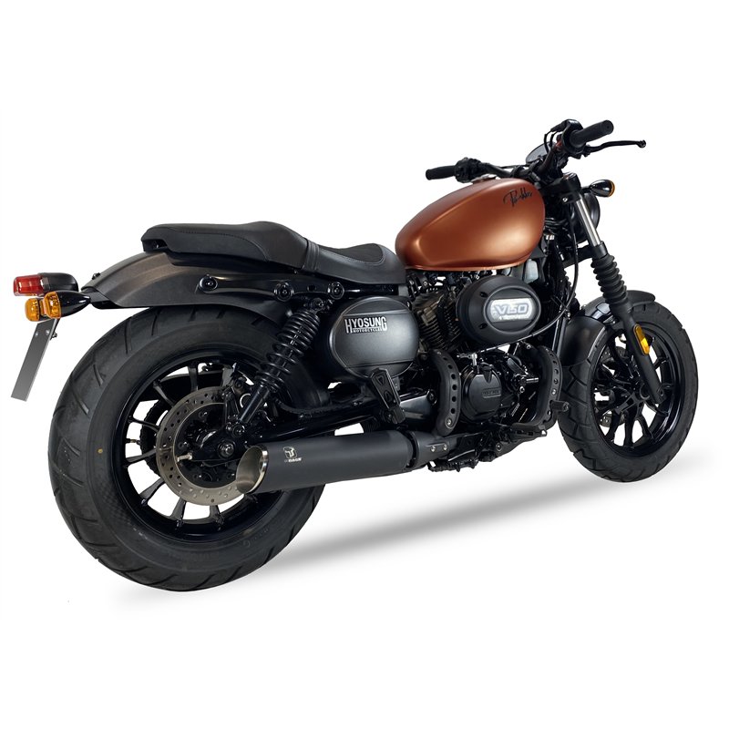 IXRace Exhaust MKC | Black | Hyosung 125 Bobber