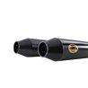 Zard Exhausts Conical Stainless Steel | Black | Royal Enfield 650 Continental/Interceptor