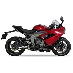 IXRace Uitlaatsysteem MK2 Series | Zwart | Triumph 660 Daytona
