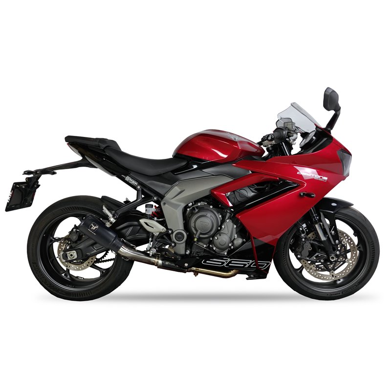 IXRace Uitlaatsysteem MK2 Series | Zwart | Triumph 660 Daytona