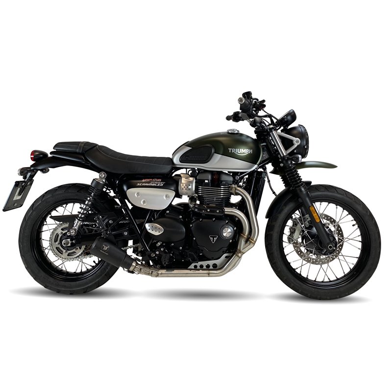 IXRace Uitlaatsysteem MK2 Series | Zwart | Triumph 900 StreetScrambler